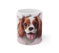 Jm-Déco Mug Chien - idée Cadeau original - Marrant Fun Sympa - Tasse en Céramique (Cavalier King Charles Spaniel)