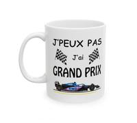 Jm-Déco Mug Formule 1 - J'peux pas j'ai grand prix - Tasse originale en céramique - Plusieurs modèles (Modèle 9)