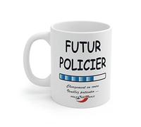 Jm-Déco Mug Futur Policier - Idée Cadeau Chargement en Cours - Tasse Original