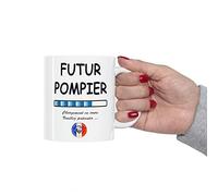 Jm-Déco Mug Futur Pompier - Idée Cadeau Chargement en Cours - Tasse Original