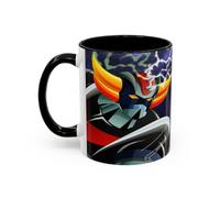 Jm-Déco Mug Goldorak Intérieur coloré - Idée Cadeau - Tasse en céramique Originale Taille 11oz, Couleur Black