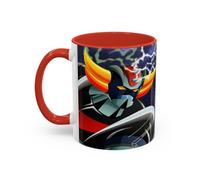 Jm-Déco Mug Goldorak Intérieur coloré - Idée Cadeau - Tasse en céramique Originale Taille 11oz, Couleur Red