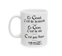 Jm-Déco Mug Kaamelott - Le Graal C'est la Vie - Idée Cadeau Tasse en céramique