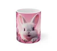 Jm-Déco Mug Lapin- Idée Cadeau - Tasse Originale en céramique Humour Drôle Sympa Fun
