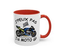 Jm-Déco Mug Moto GP - J'peux Pas J'Ai Grand Prix - Tasse Originale en céramique Colorée - GP610 Couleur Red, Taille 11oz