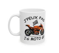 Jm-Déco Mug Moto GP - J'peux pas j'ai grand prix - Tasse originale en céramique (Modèle1)