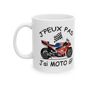 Jm-Déco Mug Moto GP - J'peux pas j'ai grand prix - Tasse originale en céramique (Modèle4)