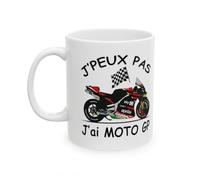 Jm-Déco Mug Moto GP - J'peux pas j'ai grand prix - Tasse originale en céramique (Modèle7)