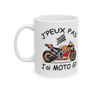 Jm-Déco Mug Moto GP - J'peux pas j'ai grand prix - Tasse originale en céramique (Modèle8)