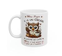 Jm-Déco Mug Papa Anniversaire Fête des Pères - idée cadeau - Tasse en céramique original (Papa 1)
