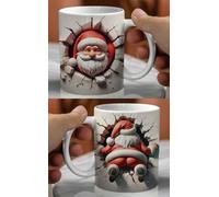 Jm-Déco Mug Père Noël - Idée cadeau - Tasse Noël Humour - Hiver enchanté N2503