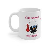 Jm-Déco Mug personnalisé personnalisable Caliméro avec prénom - Idée cadeau - Mug tasse pour Enfant et Adulte