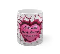 Jm-Déco Mug St Valentin Je t'aime Mon Amour - Idée Cadeau - Tasse en céramique Originale St Valentin (Motif 2)