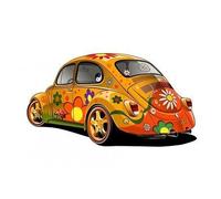 Jm-Déco Sticker Autocollant Voiture Coccinelle Coccinelle 2 Largeur Largeur 20cm