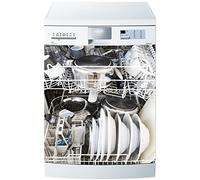 Jm-Déco Sticker Lave Vaisselle Trompe l'oeil Dimensions 60x60cm