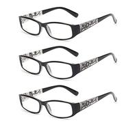 JM Lot de 3 Montures de Lunettes Charnière à Ressort - Montures de Lunettes Rondes Vintage Homme Femmes
