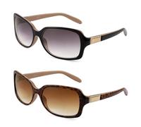 JM Lunettes de Lecture Classiques Lunettes de Soleil Dégradées élégantes Carrées Lecteurs pour Femmes +1.75 Noir + Tortue