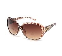JM Lunettes Loupe Solaire Classiques pour Femmes Montures de lunettes Vintage Protection UV Extérieure Tortue +3.5