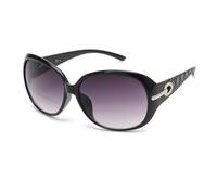 JM Lunettes Loupe Solaire Classiques pour Femmes Montures de lunettes Vintage Protection UV Extérieure Noir +2.0