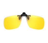 JM Polarized Clip Lunettes de Soleil Frameless Flip Lenses Lunettes de Vision Nocturne Jaune 57 * 36