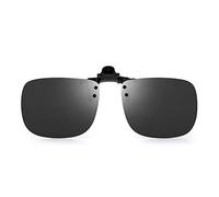JM Polarized Clip Lunettes de Soleil sans Cadre Flip Lentilles pour Lunettes de Prescription Gris 57 * 36