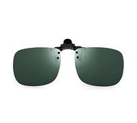 JM Polarized Clip Lunettes de Soleil sans Cadre Flip Lentilles pour Lunettes de Prescription Vert 57 * 36