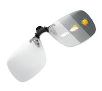 JM Polarized Clip Photochromic Lunettes de Soleil sans Monture Flip Lentilles pour Lunettes de Prescription Gris 60 * 47