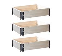 JM Workwear Cadre en bois pour palettes - Pour le jardin - 120 x 80 x 20 cm (3)