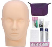 JM02890Professional One Training Head Model False Eyelashes Extension Practice Kit Tool For Starter