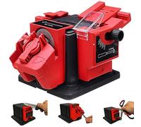 JMbpkduHs Affûteur De Forets, Affûteur Multi-tâches 65 W 6000 TR/Min, Diamètre Affûtable 3-13 Mm, Largeur 6-51 Mm, Angle 15° - 50°, Affûtage Rapide Et Polissage,Red