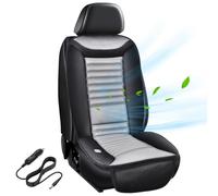 JMbpkduHs Coussin Ventilé pour Voiture, Housse De Siège Avant Refroidissante, Coussin De Siège De Voiture Refroidissant 12v, Ventilation à 2 Vitesses + Fonction De Massage,Cigarettelighter