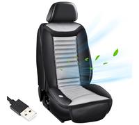 JMbpkduHs Coussin Ventilé pour Voiture, Housse De Siège Avant Refroidissante, Coussin De Siège De Voiture Refroidissant 12v, Ventilation à 2 Vitesses + Fonction De Massage,USB