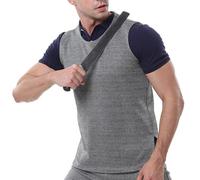 JMbpkduHs Gilet De Protection De Niveau 5,Gilet De Sécurité Robuste Anti-Coupure à Manches Courtes Et Col Rond,Vêtements D'autodéfense Résistants Aux Coupures,Vêtements Anti-Coupure en Fibre Hppe,XXL