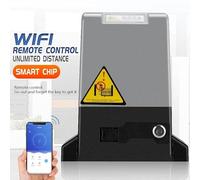 JMbpkduHs Opérateur De Portail,Kit De Sécurité pour Portail Coulissant avec 2 Télécommandes,Moteur électrique pour Allée,12m/Min,pour Porte De Cour, Portail De Villa,1200W(2200kg)-WithAPP