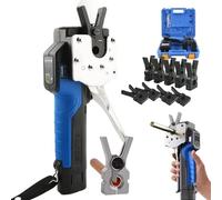 JMbpkduHs Outil D'évasement électrique avec Mandrins 5/8, Outil D'évasement en Cuivre, Jauge D'évasement Havc 1/4"-3/4", Outil D'extension De Type Excentrique à 45°,9-Heads