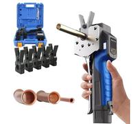 JMbpkduHs Outil D'évasement électrique sans Fil, Kit D'outils D'extension De Tuyau 1/4"-3/4", Outil D'évasement Excentrique Métrique à 45° 2 en 1 pour Tuyaux en Cuivre/Aluminium/Laiton,5-Heads