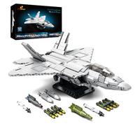 JMBricklayer 60003 Maquette d'avion de Chasse Militaire F-22 Raptor, Jouet de Blocs de Construction pour Adultes et Enfants à partir de 14 Ans