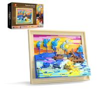 JMBricklayer Art Impression Sunrise Construction Kit LED avec 1514 Pièces, Tableau 3D à Assembler 70016, Décoration Bureau et Salon, Activité Créative Adultes et Adolescents