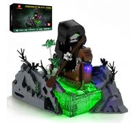 JMBricklayer Bateau de Charon - Blocs de construction pour adultes, Maquette du Passeur du Styx avec éclairage LED, 40005 Collection fantastique à exposer, Cadeau d'anniversaire et d'Halloween