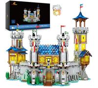 JMBricklayer Ensemble de château médiéval LED, objet de collection ou de bureau, cadeau pour enfants