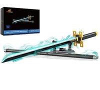 JMBricklayer Ensemble de construction d'épée brumisateur d'anime de 101,6 cm, 771 blocs de construction Katana avec fourreau et support de présentation, kit d'épée à collectionner pour adultes et
