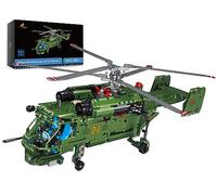 JMBricklayer Ensemble de construction d'hélicoptère militaire 61510, modèle d'hélicoptère Ka-27, collection militaire, jouets de construction, cadeau pour adolescents et adultes (1 800 pièces)