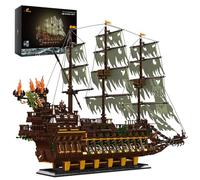 JMBricklayer Ensembles de Blocs de Construction de modèle de Bateau Pirate - Kits de maquettes de Bateau fantôme mystérieux MOC, modèle de Bateau Pirate créatif, Cadeaux pour Les Adolescents de 14+