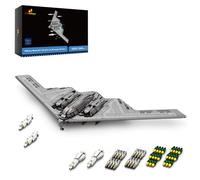 JMBricklayer Kit de construction de jet de combat 60013, avion bombardier militaire B2 pour adultes ou garçons, collection de modèles d'avions ou décoration de la maison, cadeaux pour enfants à partir