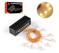 JMBricklayer Kit de construction lumineux LED, briques 2x6 lumineuses avec mode capteur de lumière, accessoires d'éclairage à monter soi-même, jouets de décoration compatibles avec principales marques