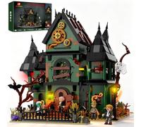 JMBricklayer Maison Hantée Gothique Steampunk avec 4 Figurines & LED