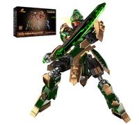 JMBricklayer Mecha 70125 Kit de construction robot Warrior Hero - Figurines d'action à collectionner - Jouets Mech - Cadeaux pour adultes et enfants à partir de 8, 9, 10, 11, 12, 13, 14+, kit de