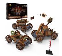 JMBricklayer Blocs de Construction de Véhicules Militaires médiévaux, Blocs de Construction de Serrage de Voiture d'armes de 3 en 1, Cadeau de Jouet modèle pour Adultes et garçons âgés de 8+