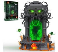 JMBricklayer Porte des Ténèbres avec Effet Miroir Infini et Lumière Abyssale, Kit de Construction Gothique pour Adultes, Portail Démoniaque Fantasy, Déco Bureau Maison, Cadeau d'halloween pour Hommes