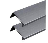 JMCXSM592 2 pièces poignée de tirette Invisible Bouton de Meuble Aluminium Poignées pour placards Caché poignée de porte Armoire Angle droit Poignet Tiroirs,Tirer Dressing (Gris,600mm)